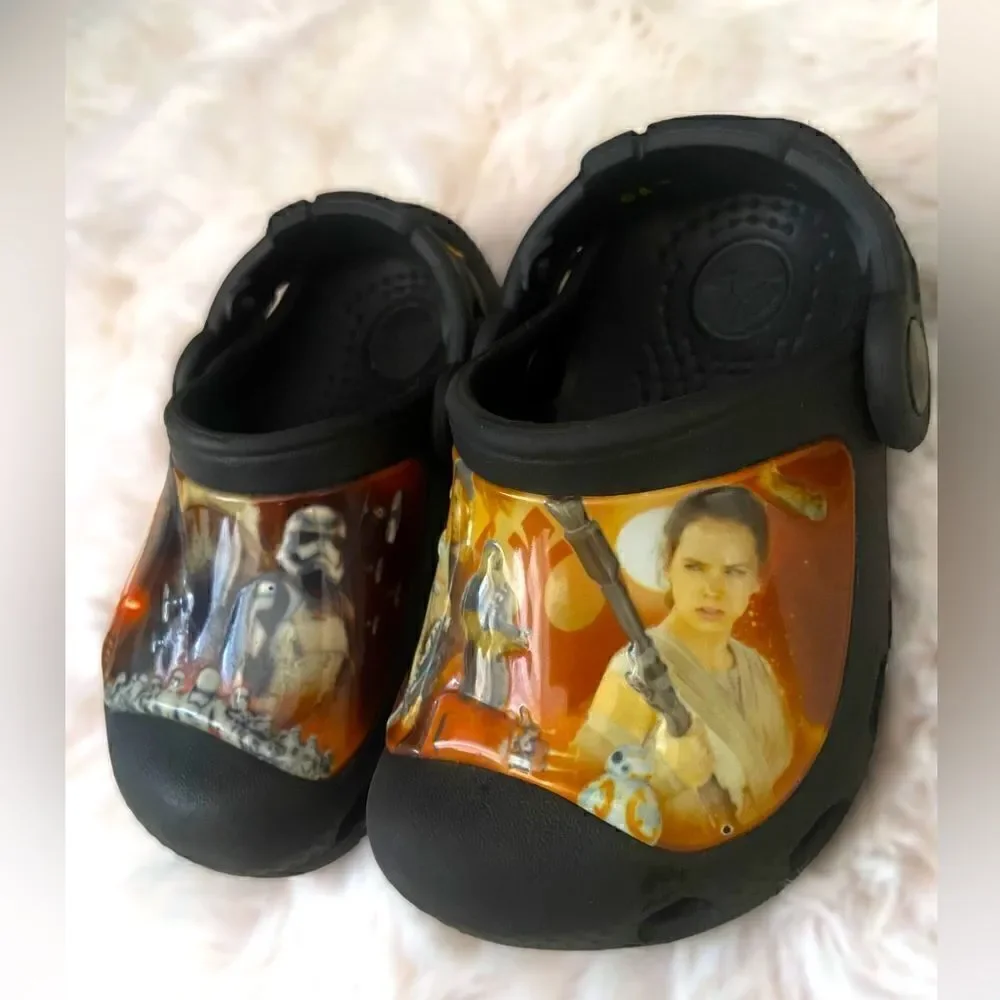 Baby Infant Toddler Crocs Star Wars Slip On Shoes SZ C 4 - 6